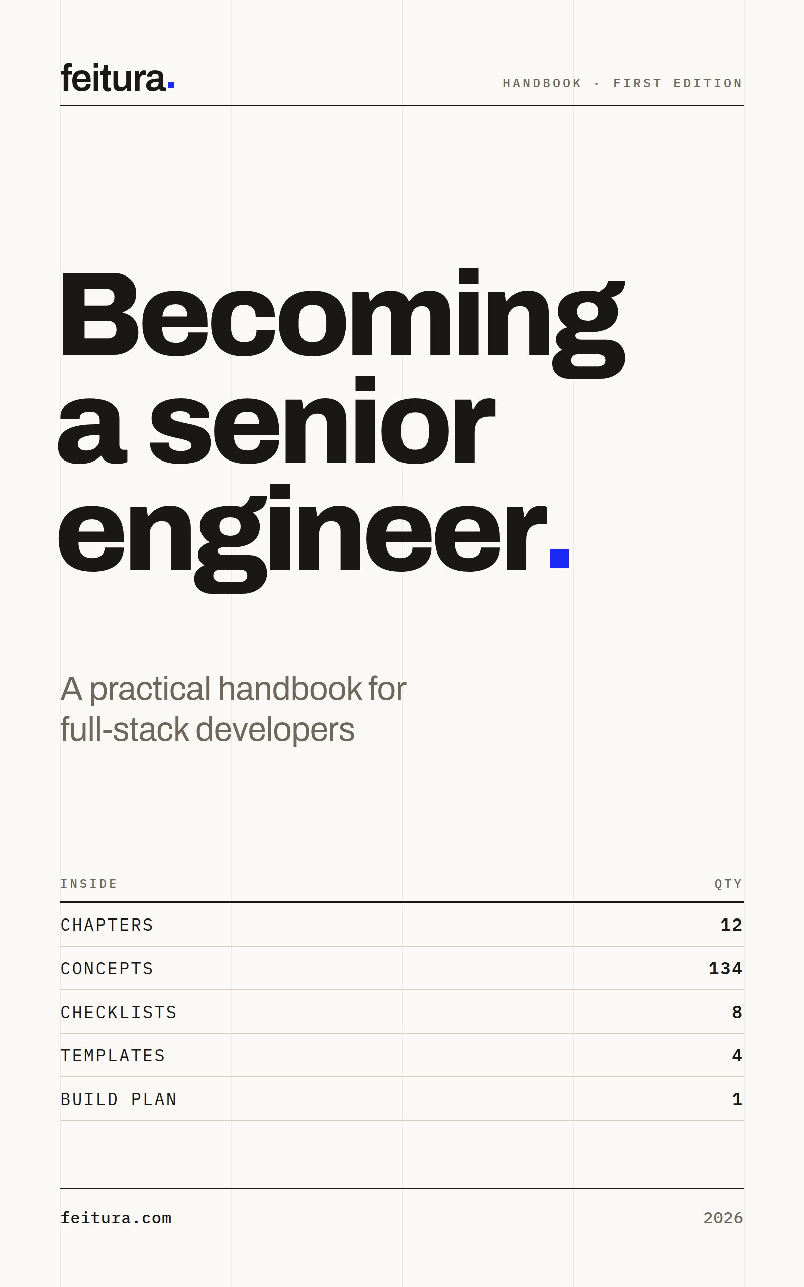 Capa de Becoming a Senior Engineer, a edição original em inglês