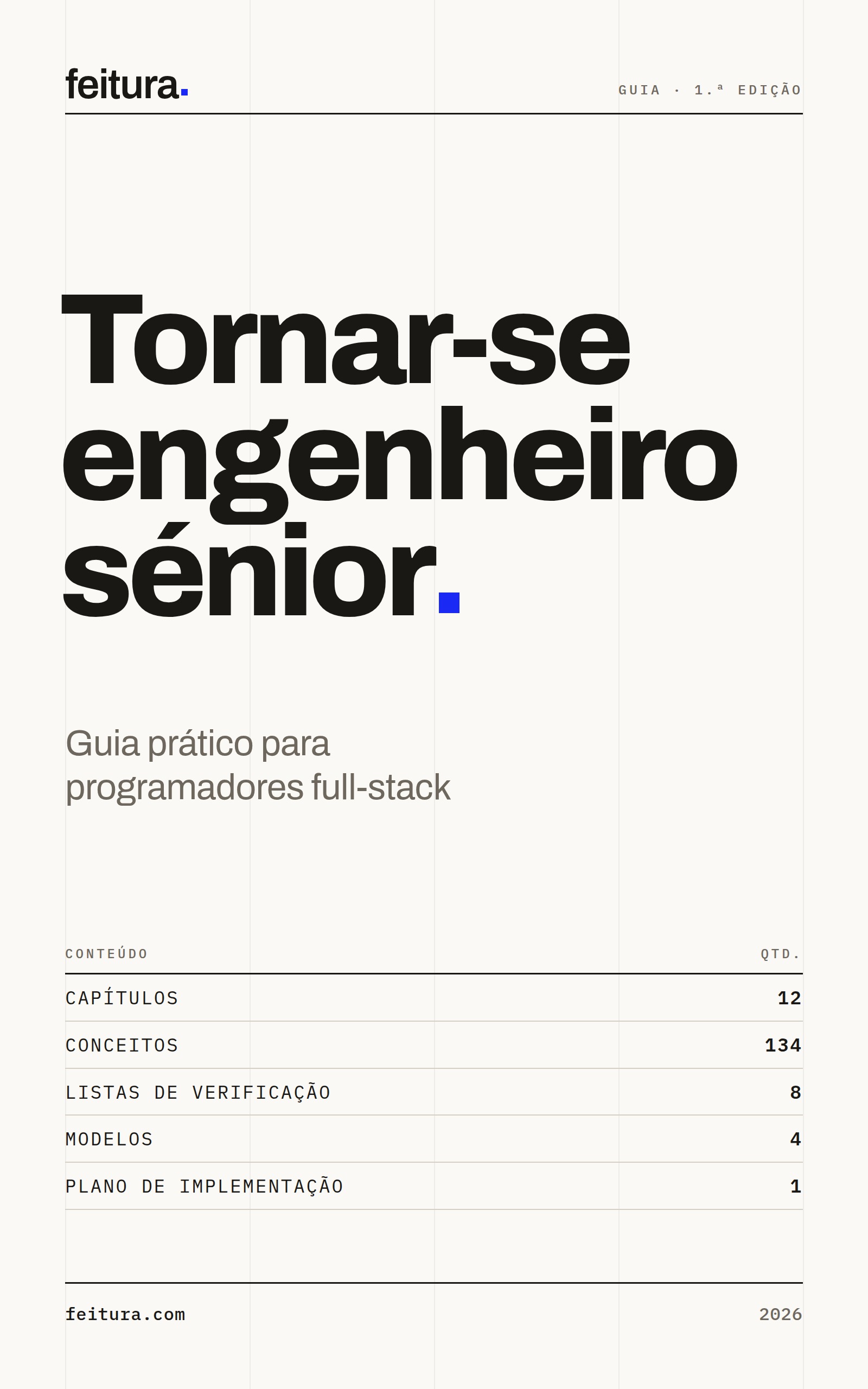 Capa de Tornar-se engenheiro sénior, a edição portuguesa