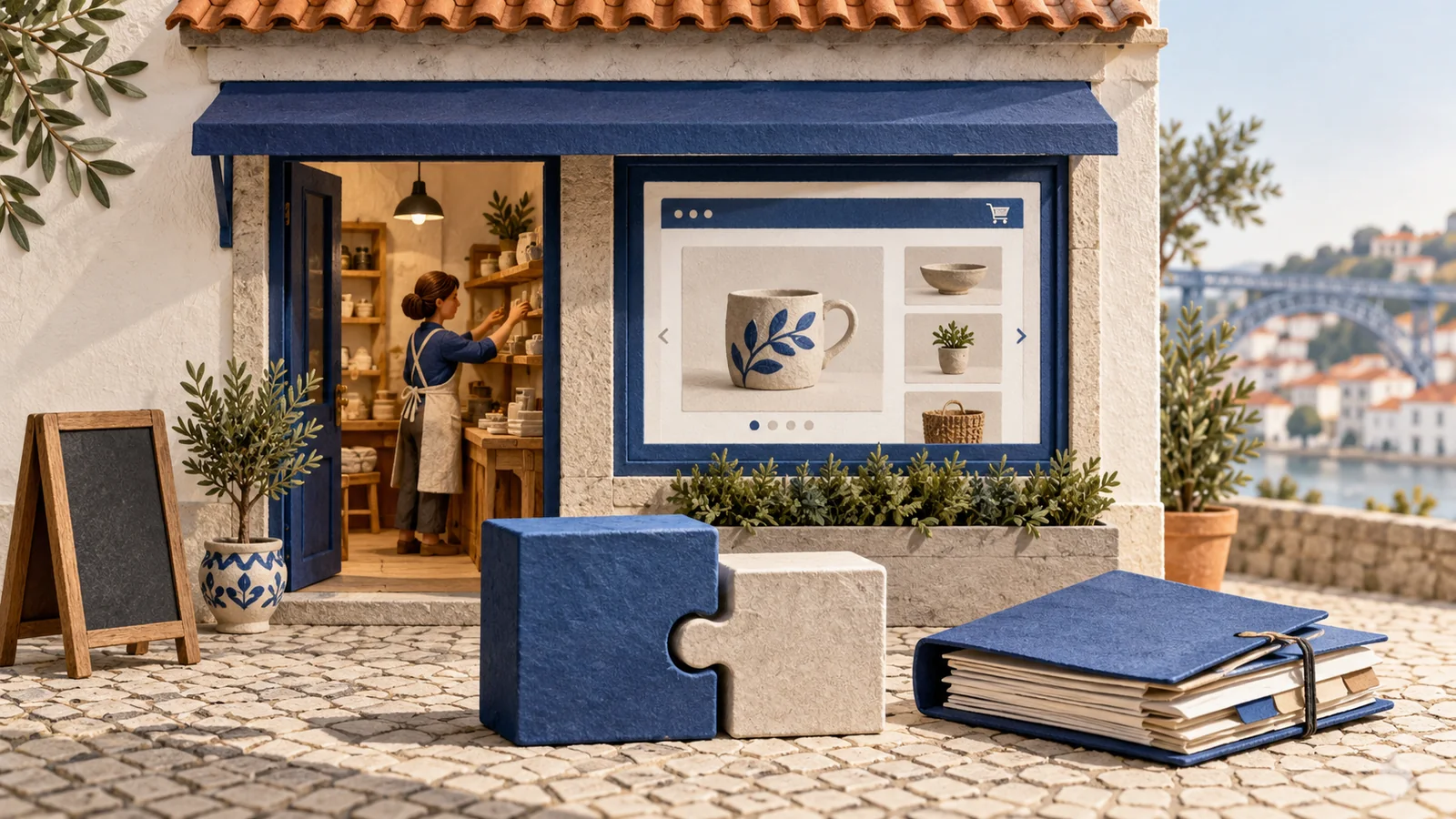 Funding blocks supporting a small business's digital improvements.