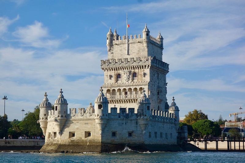 Belém Tower, Lisbon, on the bank of the Tagus