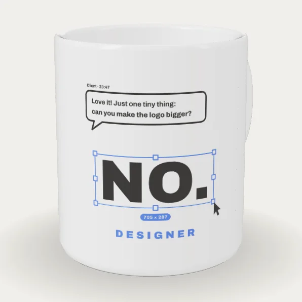 Designer: Can You Make the Logo Bigger? No.