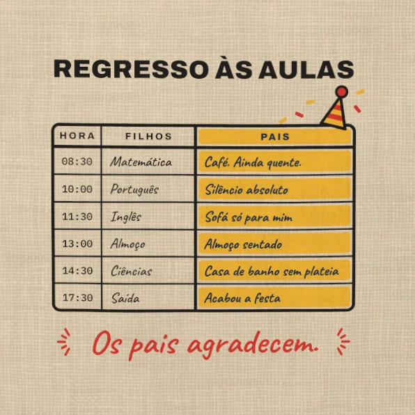 Regresso às Aulas