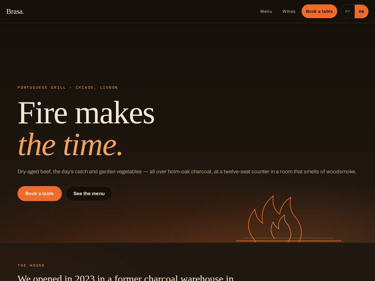 Brasa — website preview