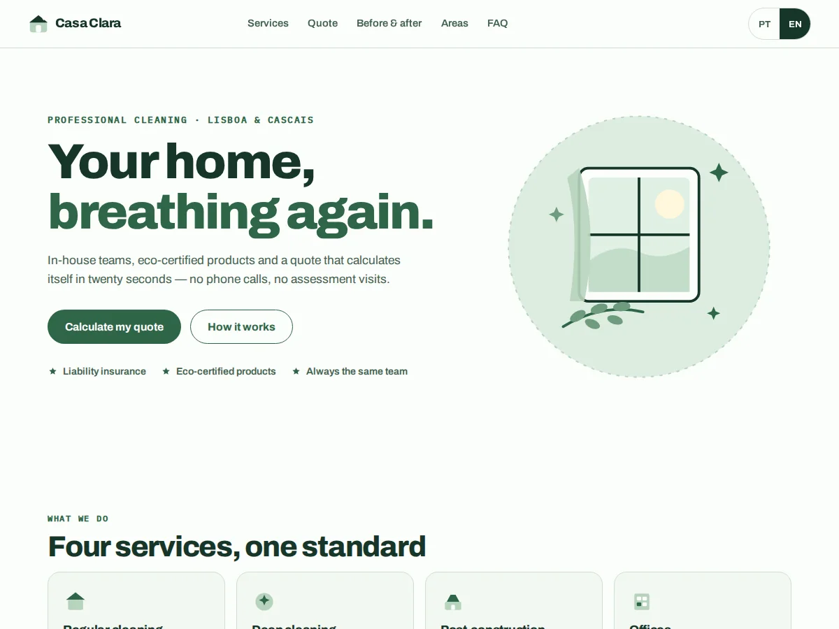 Casa Clara — website preview