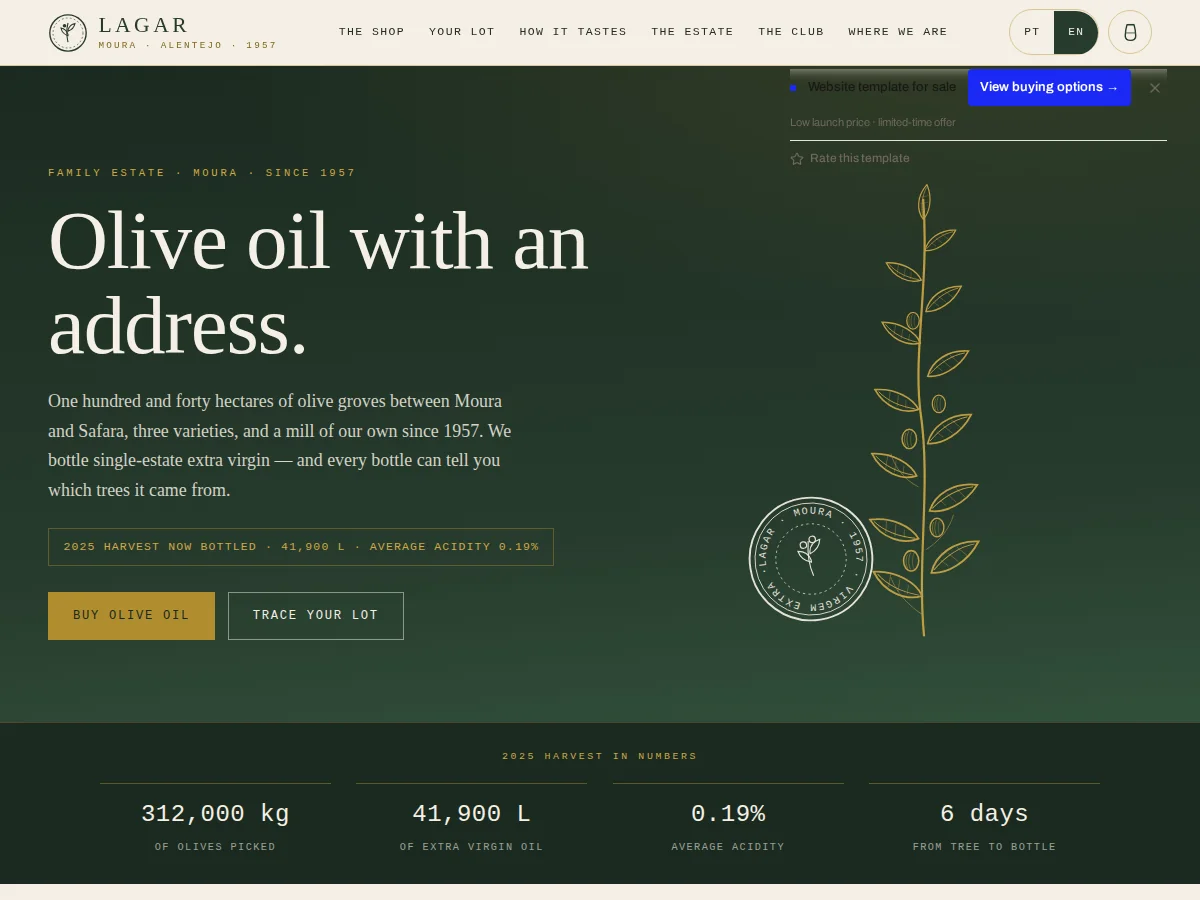 Lagar — website preview