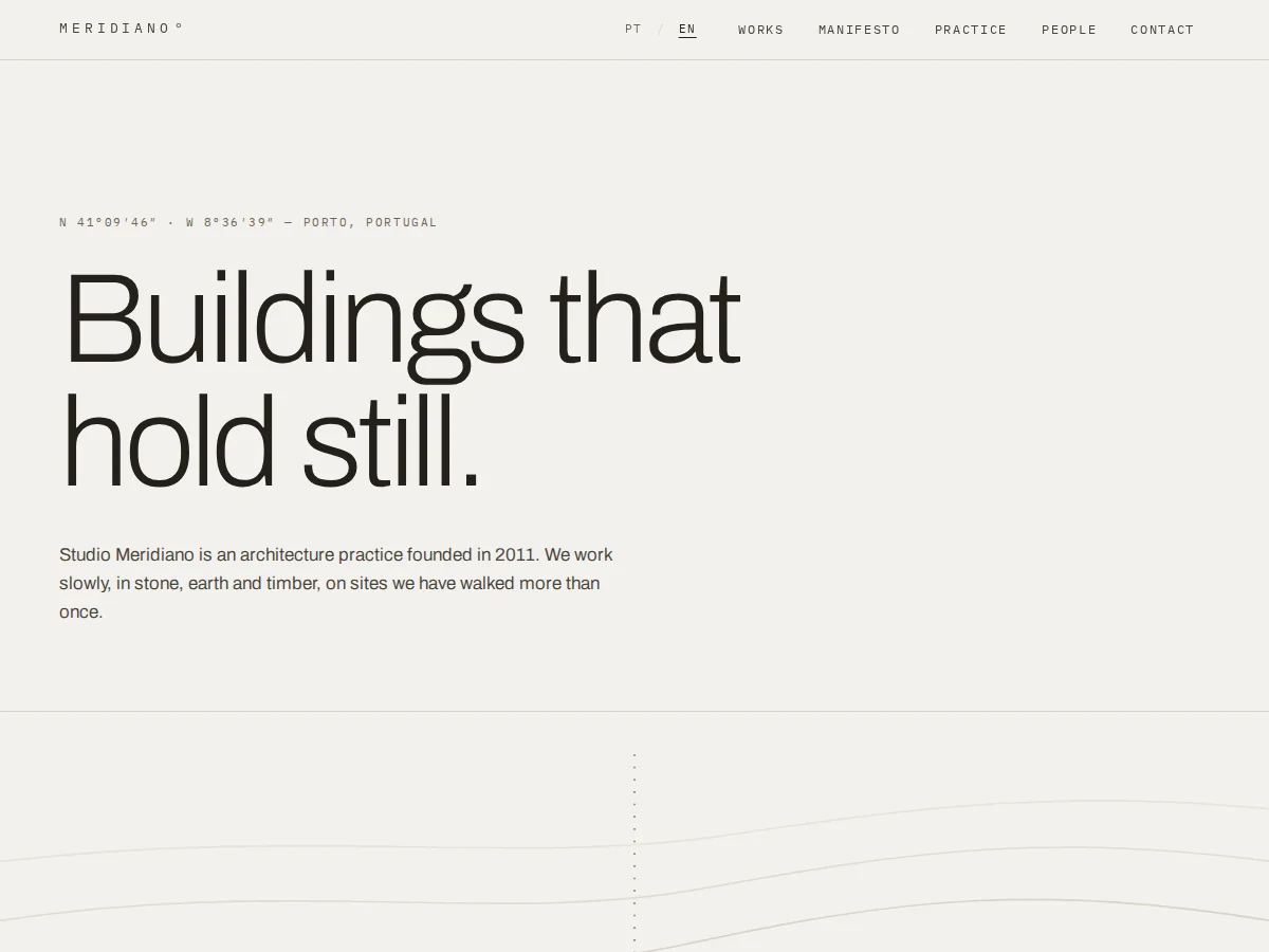 Studio Meridiano — website preview