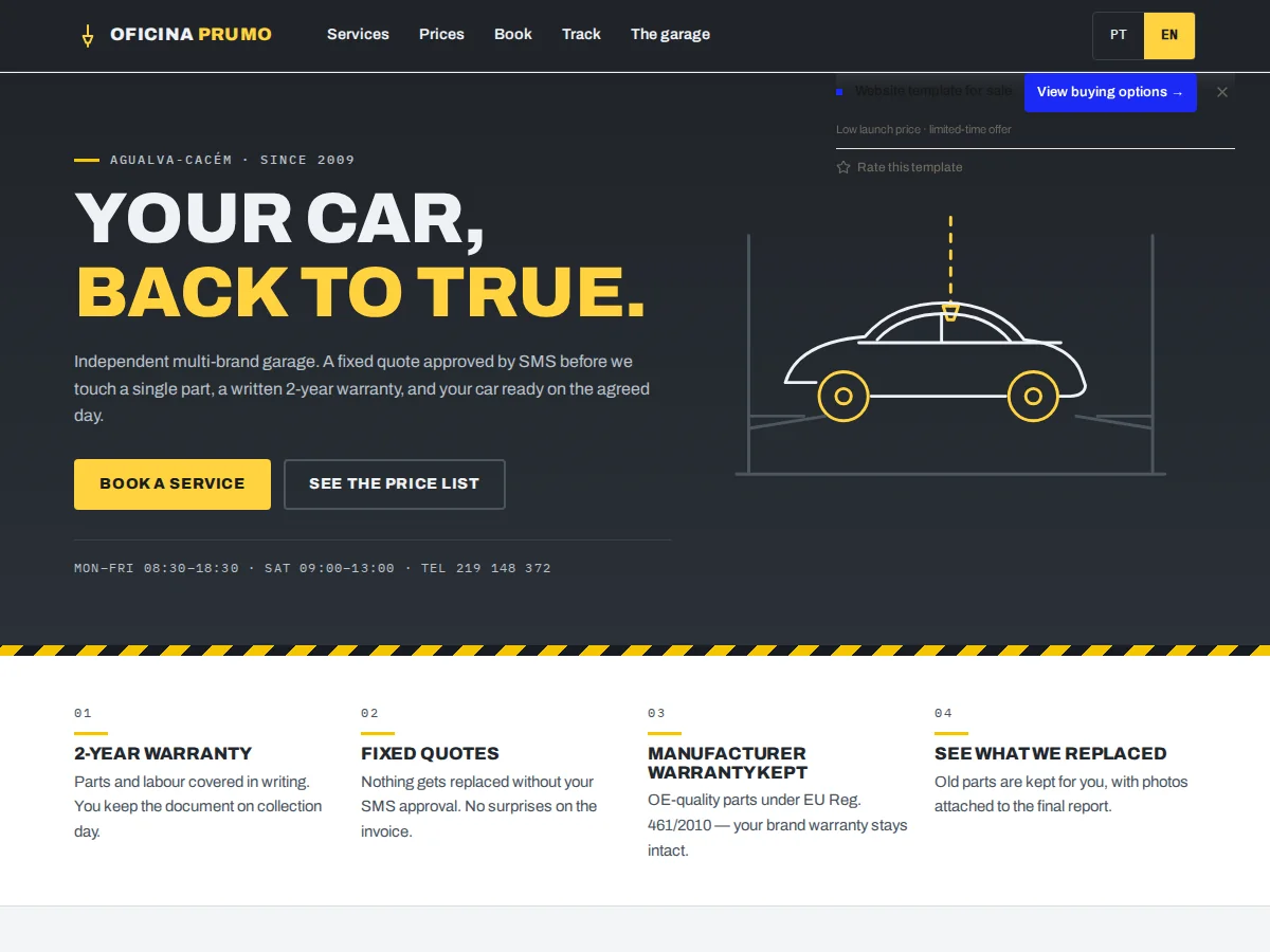 Oficina Prumo — website preview