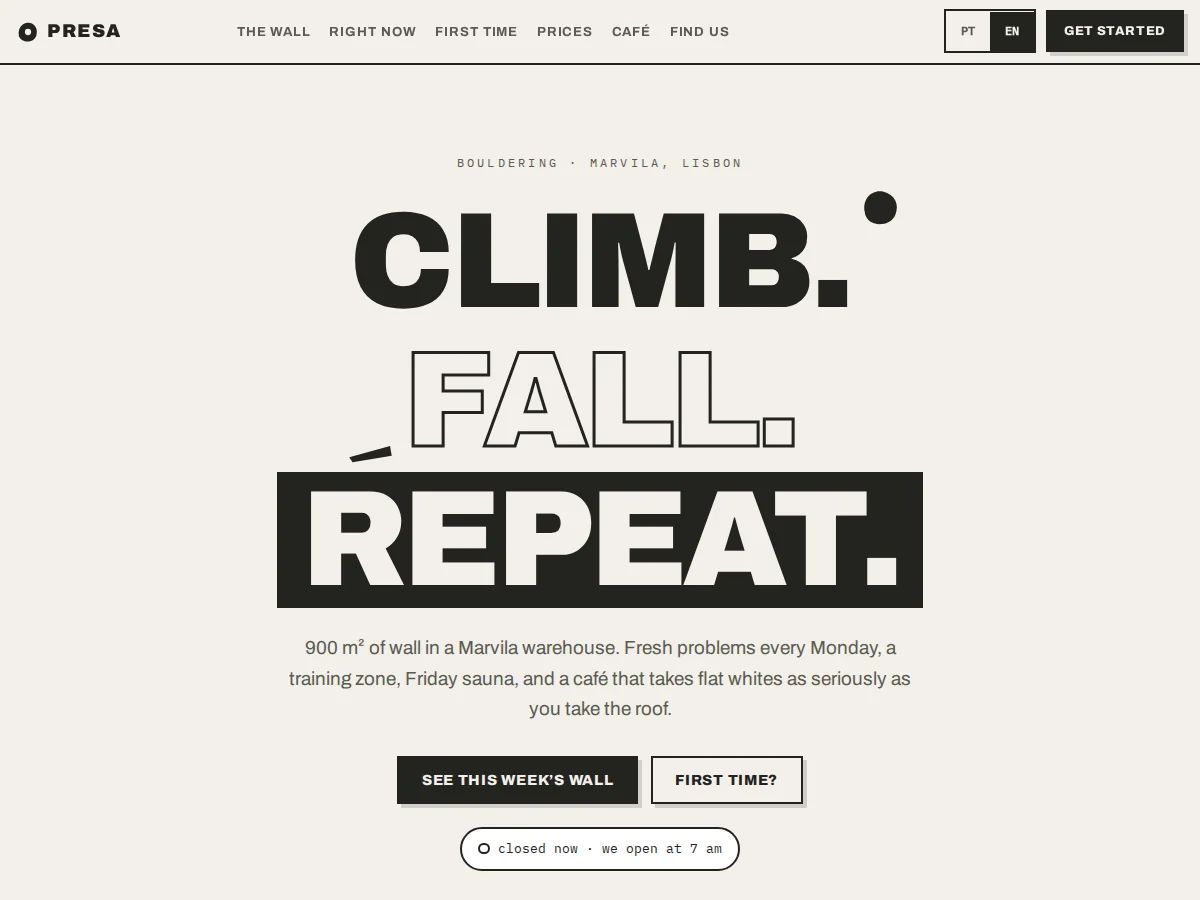 Presa — website preview