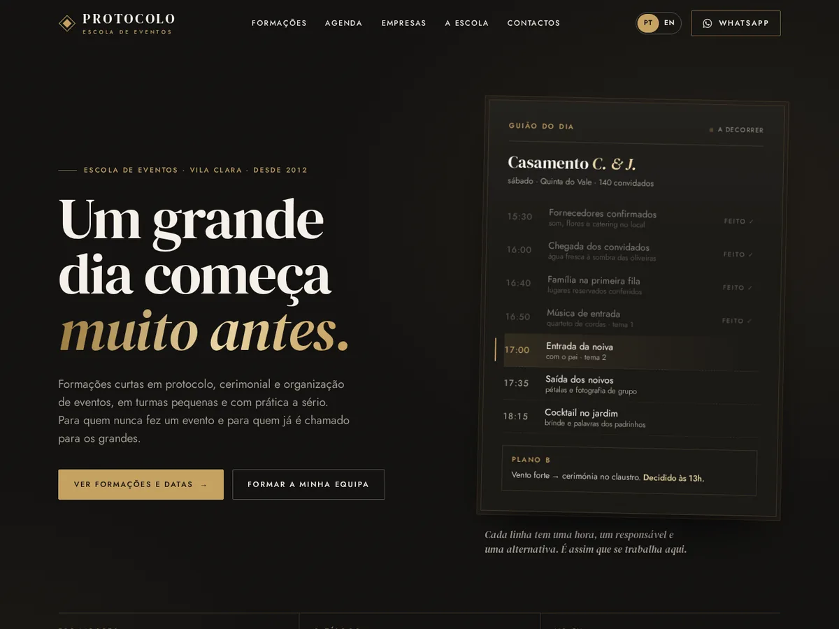 Protocolo — website preview