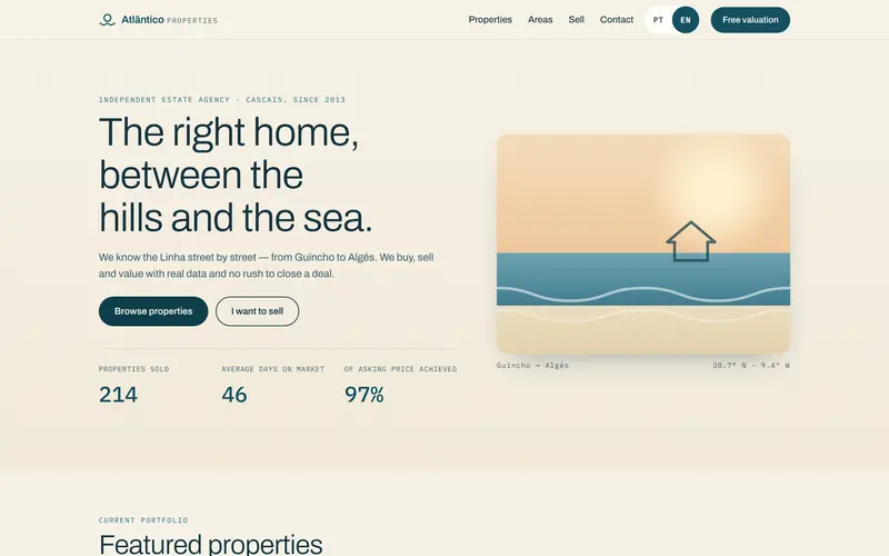 Home: the agency, its numbers and the two ways in.