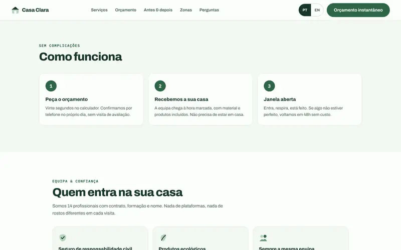 Como funciona, em três passos.