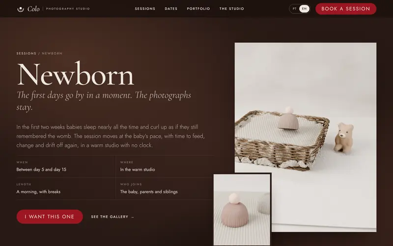 The newborn page: when, where, how long.