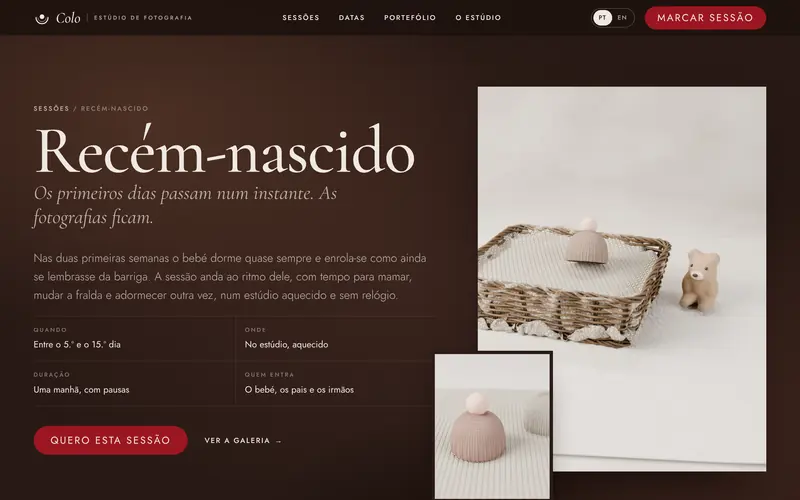 A página do recém-nascido: quando, onde, quanto tempo.