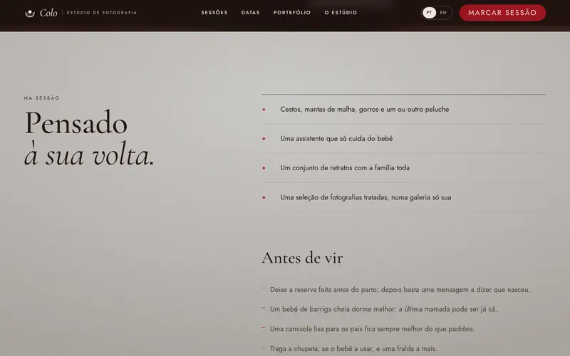 O que a sessão inclui e como se preparar.
