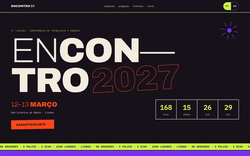 The same site in Portuguese.
