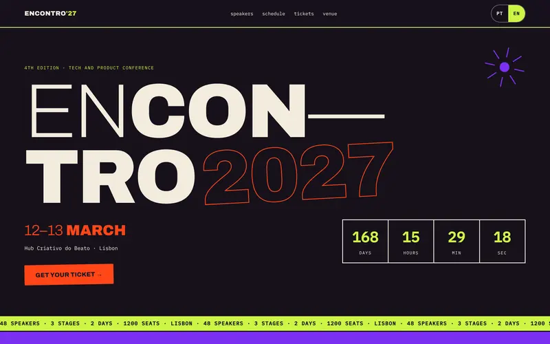 O mesmo site em inglês.