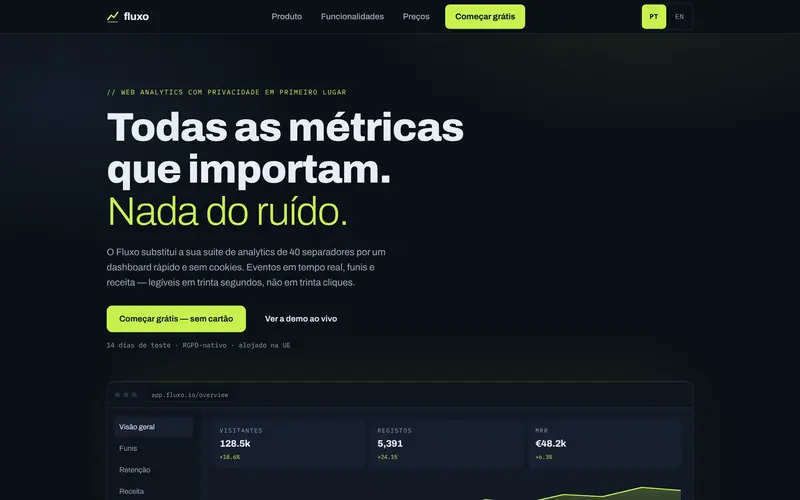 The same site in Portuguese.