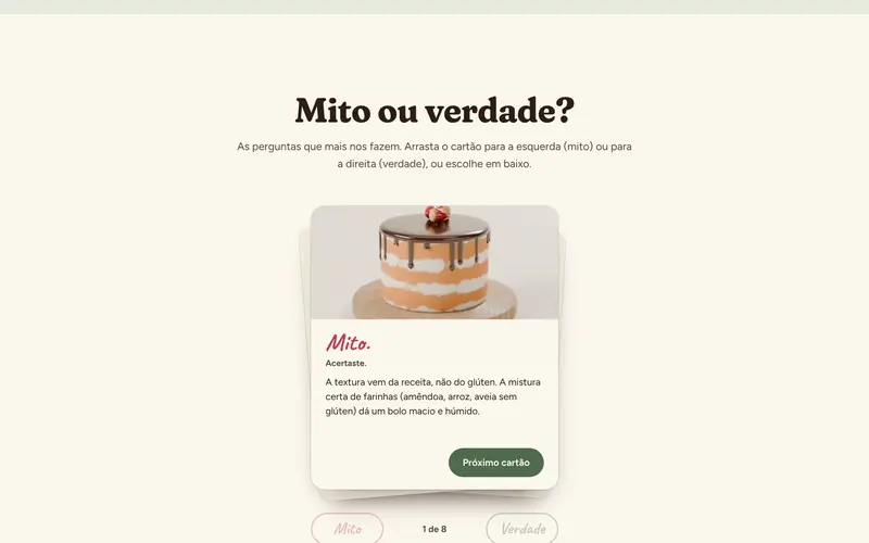 O baralho de mitos: a resposta e a explicação da casa.