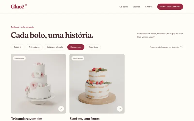 A galeria filtrada por ocasião.