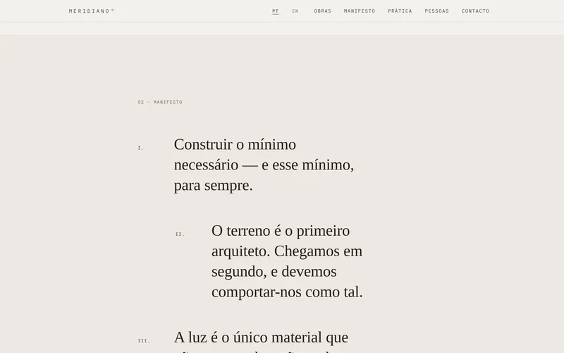 O manifesto do atelier, em quatro frases.