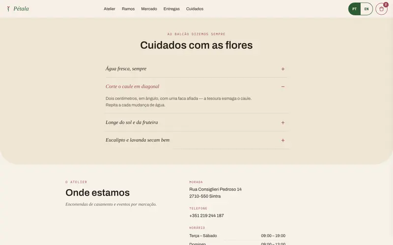 Cuidados com as flores, em perguntas que abrem.