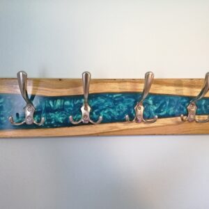 Epoxy Wood Hook, Wooden Hooks for Wall, Coat Hook, Epoxy Wood Hook, Minimalist Hooks, Modern Resin Wood Wall Hook, Towel Hanger